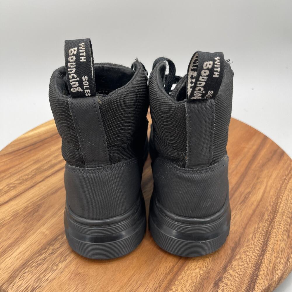 Dr Martens Combs W Boots Womens Size 8 Air Wair Black Lace Up Combat Ankle Shoes - Picture 5 of 9